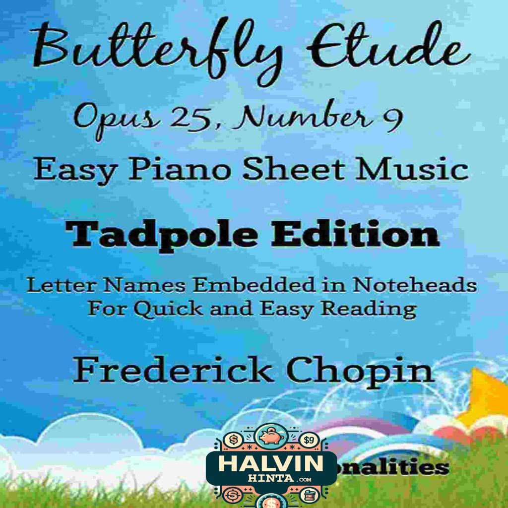 Butterfly Etude Opus 25 Number 9 Easy Piano Sheet Music Tadpole Edition