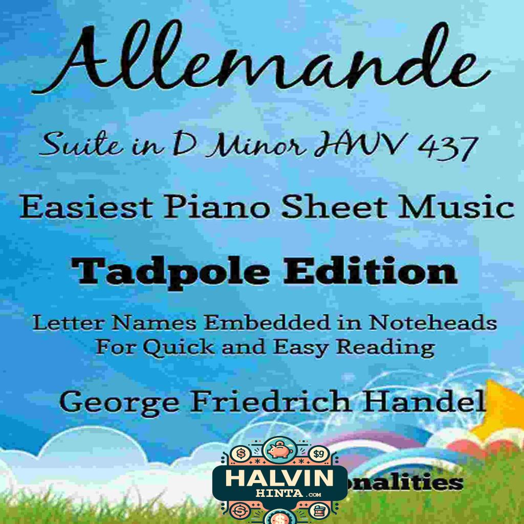 Allemande Suite in D Minor Hwv 437 Easiest Piano Sheet Music Tadpole Edition