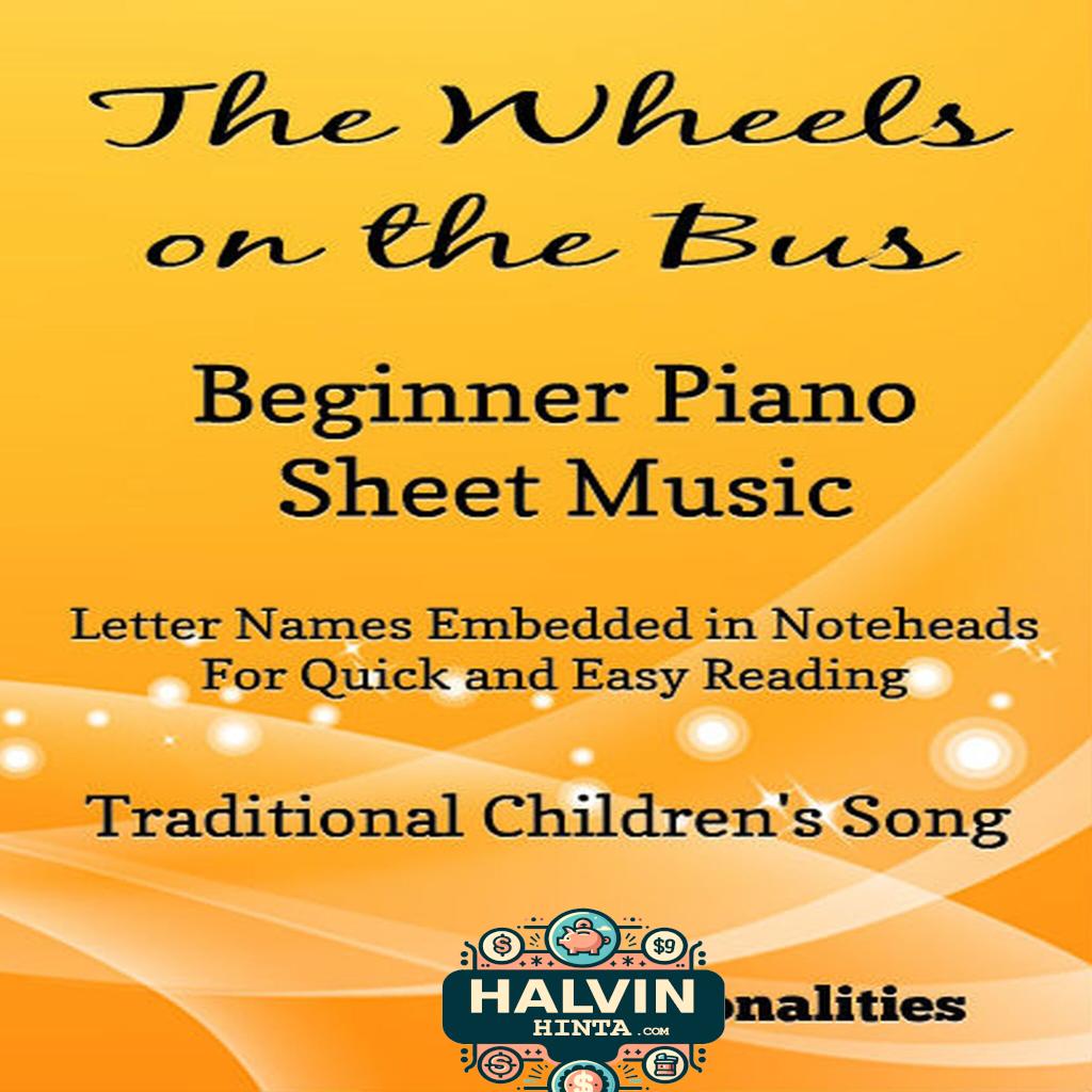 The Wheels on the Bus Beginner Piano  Sheet Music