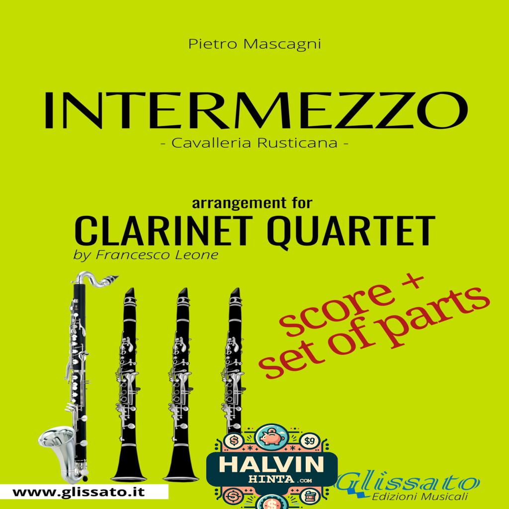 Intermezzo - Clarinet Quartet score & parts