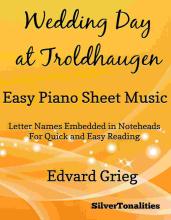 Wedding Day at Troldhaugen Easy Piano Sheet Music