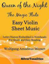 Queen of the Night Magic Flute Easy Violin Sheet Music