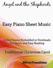 Angel and the Shepherds Easy Piano Sheet Music