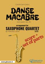 Danse macabre - Saxophone Quartet score & parts